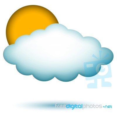 Cloud With Sun Stock Image