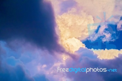 Clouds In Africa Stock Photo