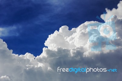 Clouds In Blue Sky Stock Photo