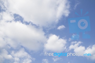 Clouds In The Blue Sky Stock Photo