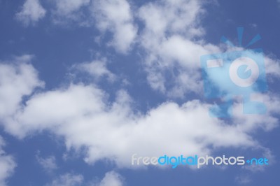 Clouds In The Blue Sky Stock Photo