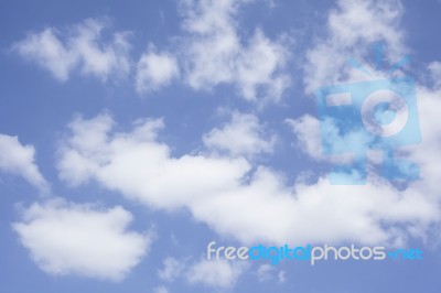 Clouds In The Blue Sky Stock Photo