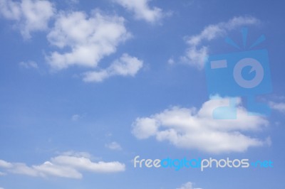 Clouds In The Blue Sky Stock Photo