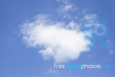 Clouds In The Blue Sky Stock Photo