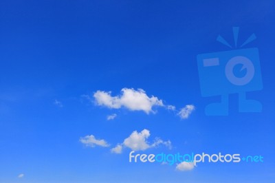 Clouds On Blue Sky Stock Photo