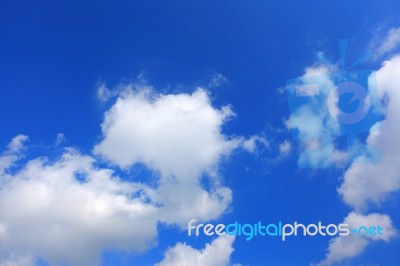 Clouds On Blue Sky Stock Photo