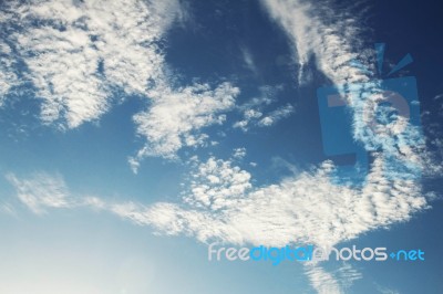 Clouds On Blue Sky Stock Photo