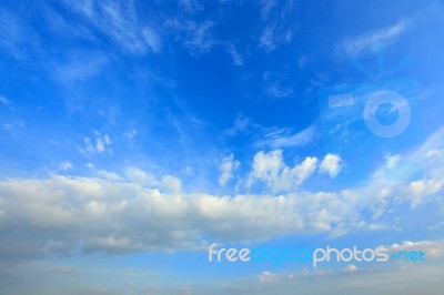 Clouds On Blue Sky3 Stock Photo