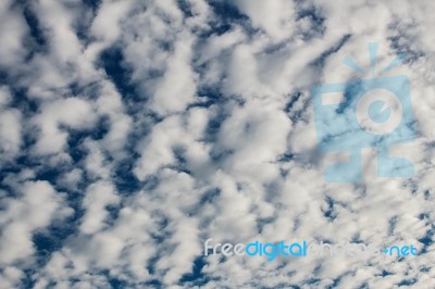 Clouds White Blue Sky Stock Photo