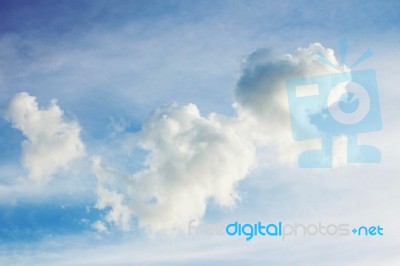 Clouds With Animal Shapes Stock Photo