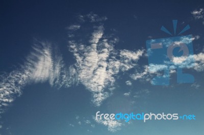 Clouds With Beautiful At Sky Stock Photo