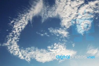 Clouds With Beautiful Shapes Stock Photo