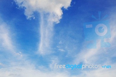 Clouds With Blue Sky Stock Photo