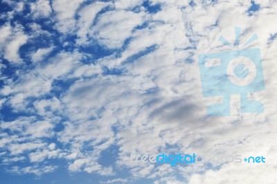 Clouds With Blue Sky Background Stock Photo