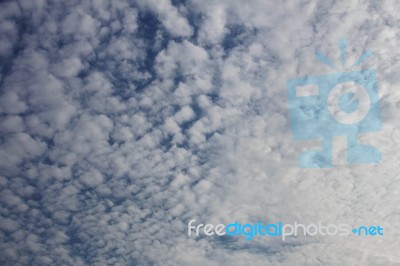 Clouds With Details Background Stock Photo