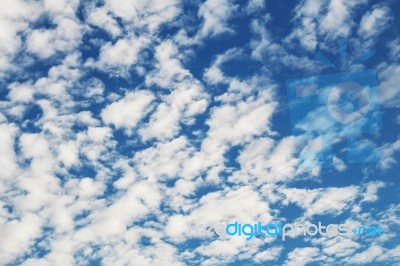 Clouds With The Blue Sky Stock Photo