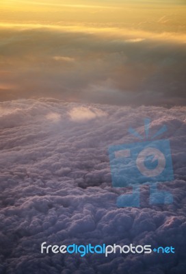 Cloudy Sunrise Stock Photo