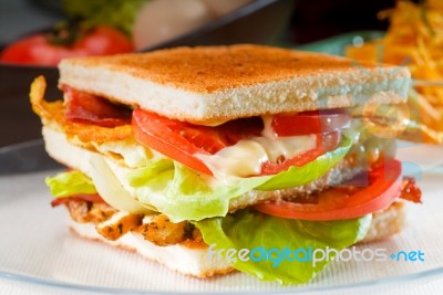 Club Sandwich Stock Photo