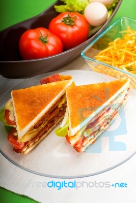 Club Sandwich Stock Photo