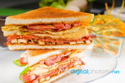 Club Sandwich Stock Photo