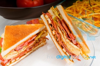 Club Sandwich Stock Photo