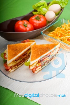 Club Sandwich Stock Photo