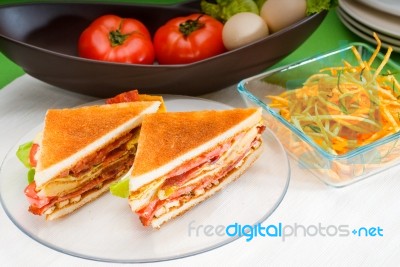 Club Sandwich Stock Photo