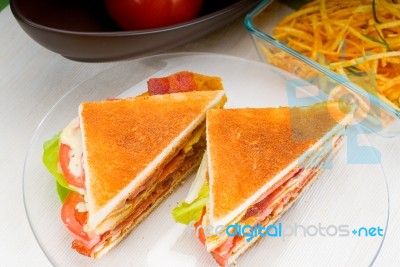 Club Sandwich Stock Photo