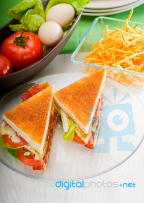 Club Sandwich Stock Photo