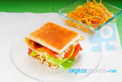 Club Sandwich Stock Photo