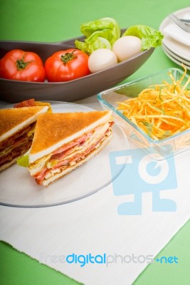 Club Sandwich Stock Photo