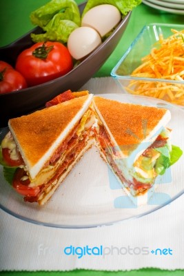 Club Sandwich Stock Photo