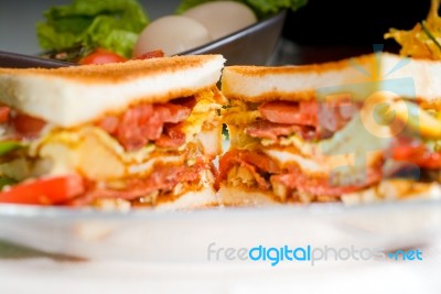 Club Sandwich Stock Photo