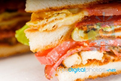 Club Sandwich Stock Photo