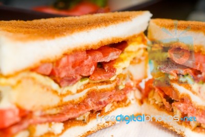 Club Sandwich Stock Photo