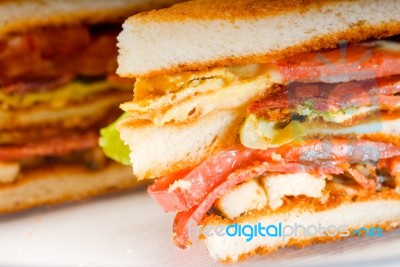 Club Sandwich Stock Photo