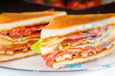 Club Sandwich Stock Photo