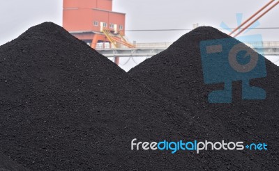 Coal Heap Stock Photo