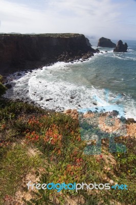 Coastal Algarve Region Near Sagres, Portugal Stock Photo