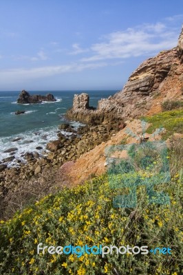 Coastal Algarve Region Near Sagres, Portugal Stock Photo