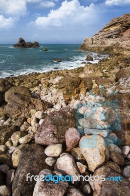 Coastal Algarve Region Near Sagres, Portugal Stock Photo