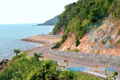 Coastal Road Stock Photo