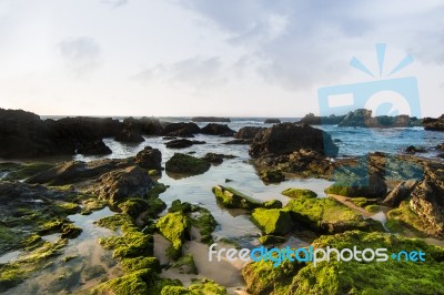 Coastline Area Of Sagres, Portugal Stock Photo