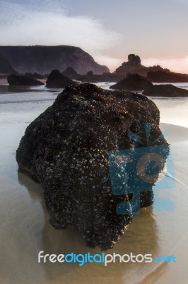 Coastline Area Of Sagres, Portugal Stock Photo