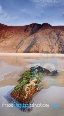 Coastline Area Of Sagres, Portugal Stock Photo