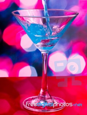 Cocktail Drink Shows Bar Alcohol And Liquor Stock Photo