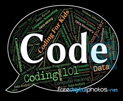 Code Word Representing Words Computers And Ciphers Stock Image