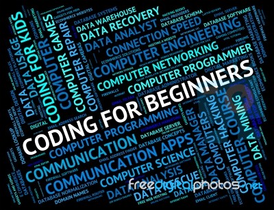 Coding For Beginners Shows New Girl And Apprentice Stock Image