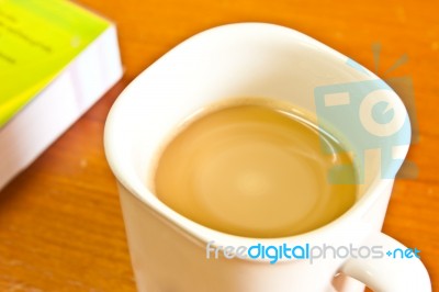 Coffee And Book Stock Photo