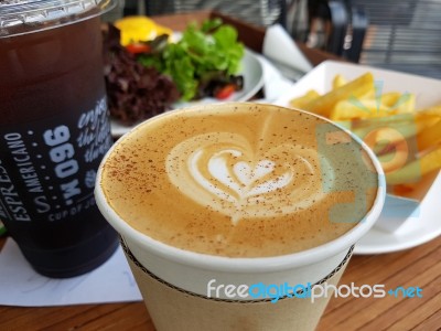 Coffee And Breakfast Stock Photo